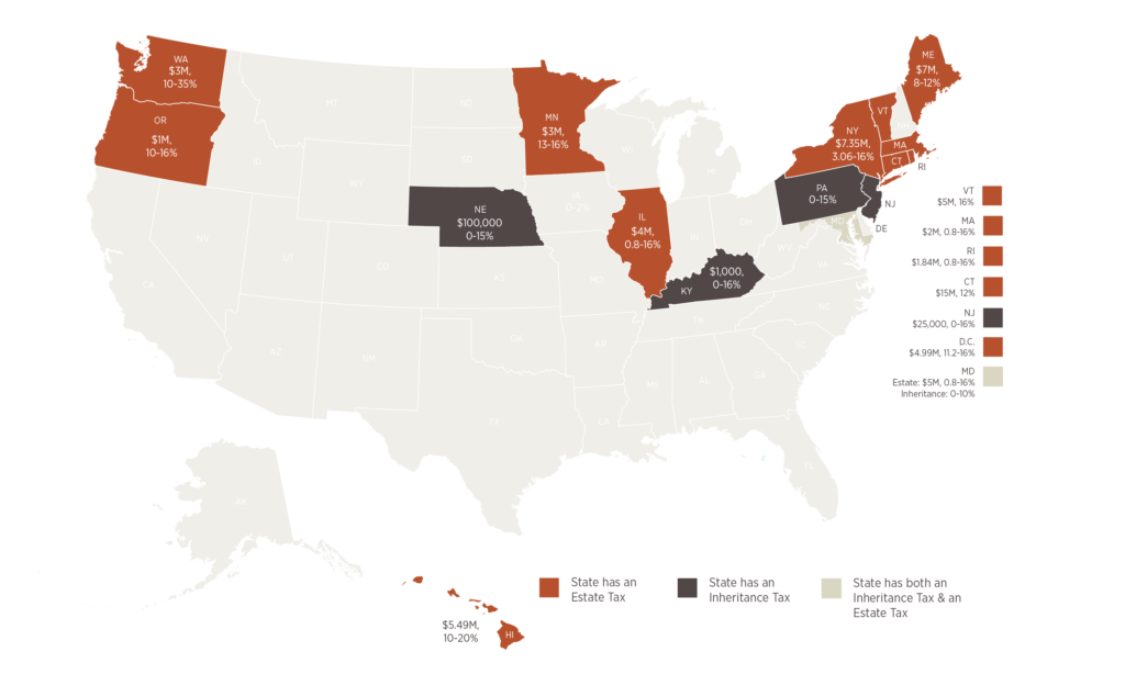 Estates and trusts tax map